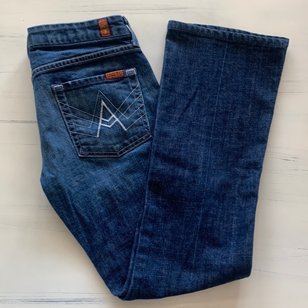 7 for all mankind jeans size 28 boot cut
